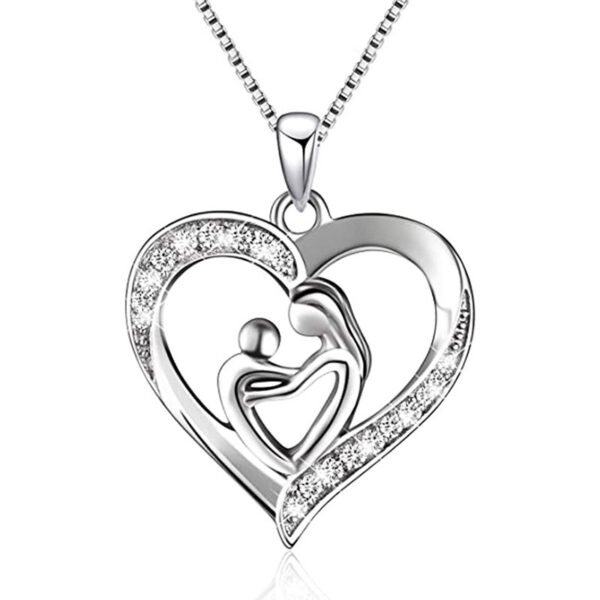 Collier Mère enfant dans un cœur – Image 3