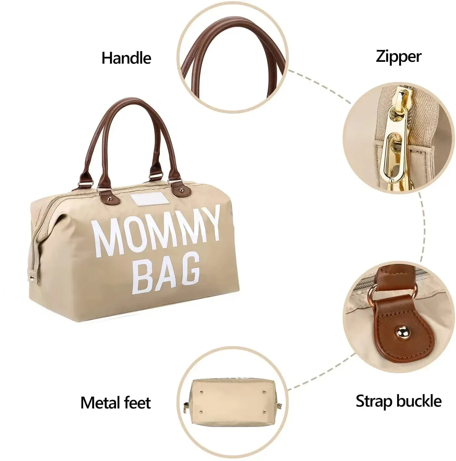 Sac à Langer Maternité Grande Capacité - Élégant & Organisé Intérieur organisé d