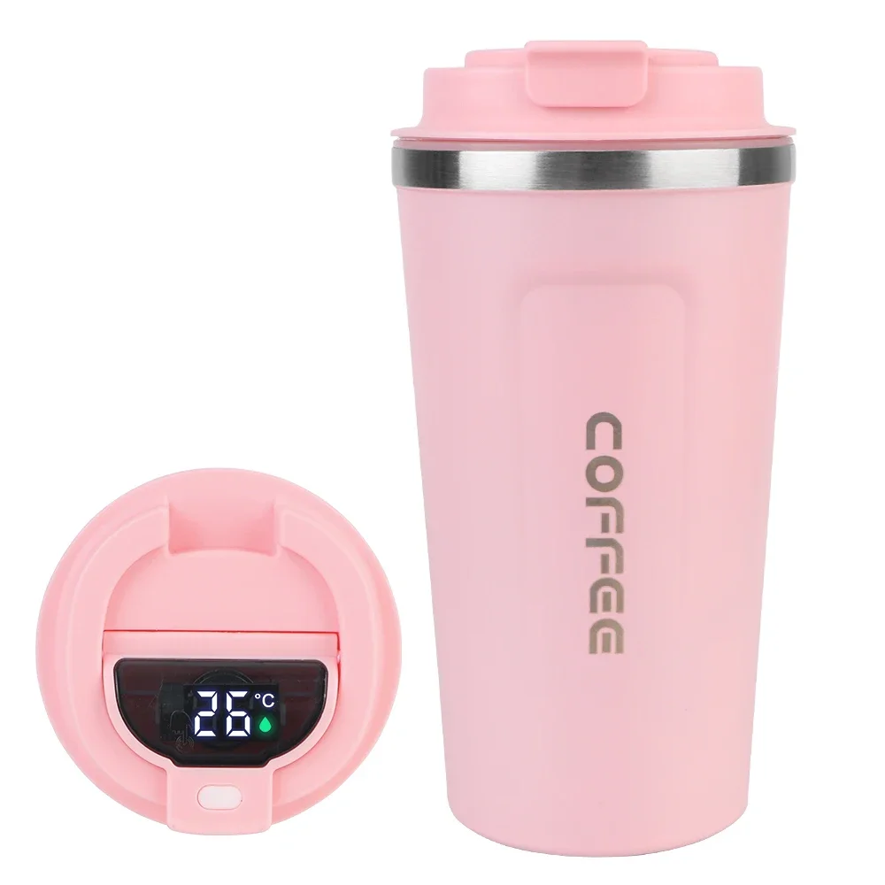 Mug Isotherme Intelligent 510ml - Affichage Température LED Voyage Mug isotherme intelligent affichage LED température café