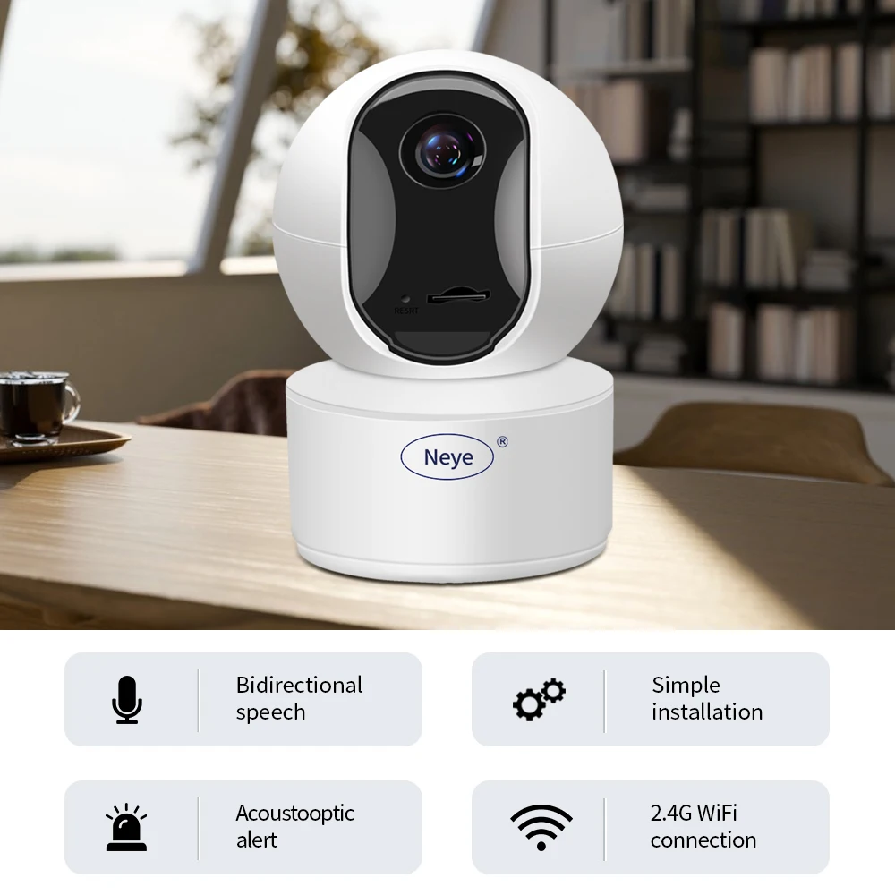 Caméra de sécurité 4K 8MP avec vue grand-angle