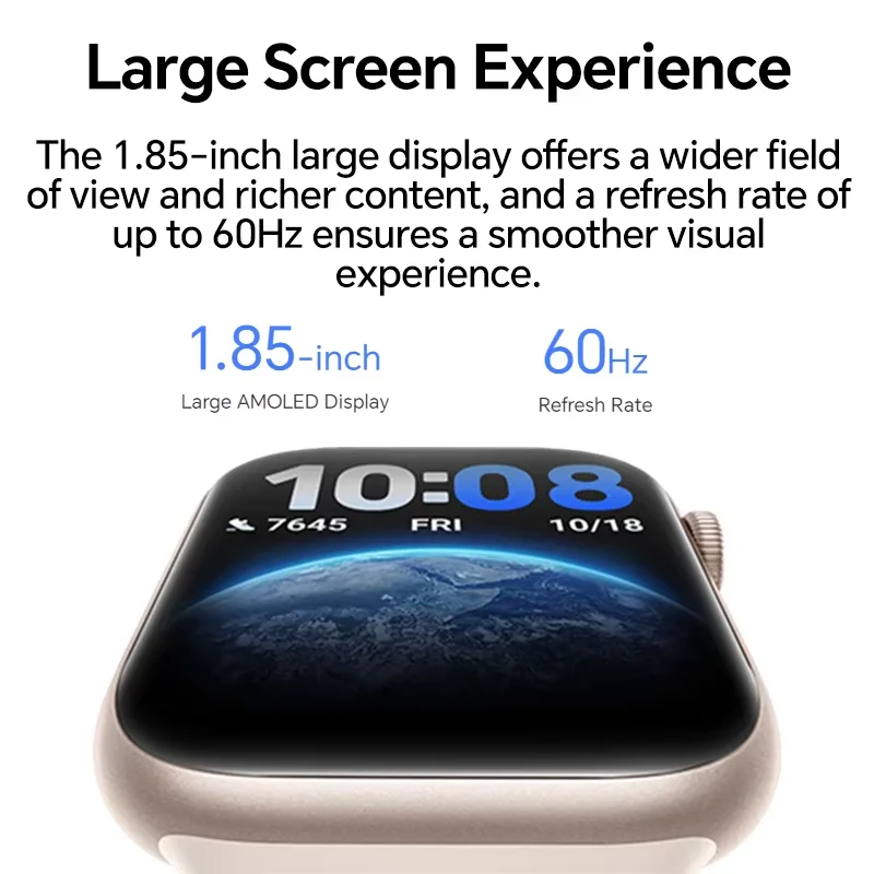 Écran AMOLED lumineux de la montre connectée HONOR Watch 5