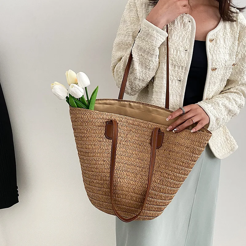 Sac de plage grand format pour femme, idéal pour l