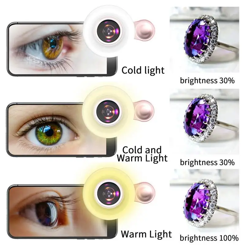 Lumière Selfie LED & Objectif Macro 15X pour Smartphone Exemple de photo macro avec lumière selfie