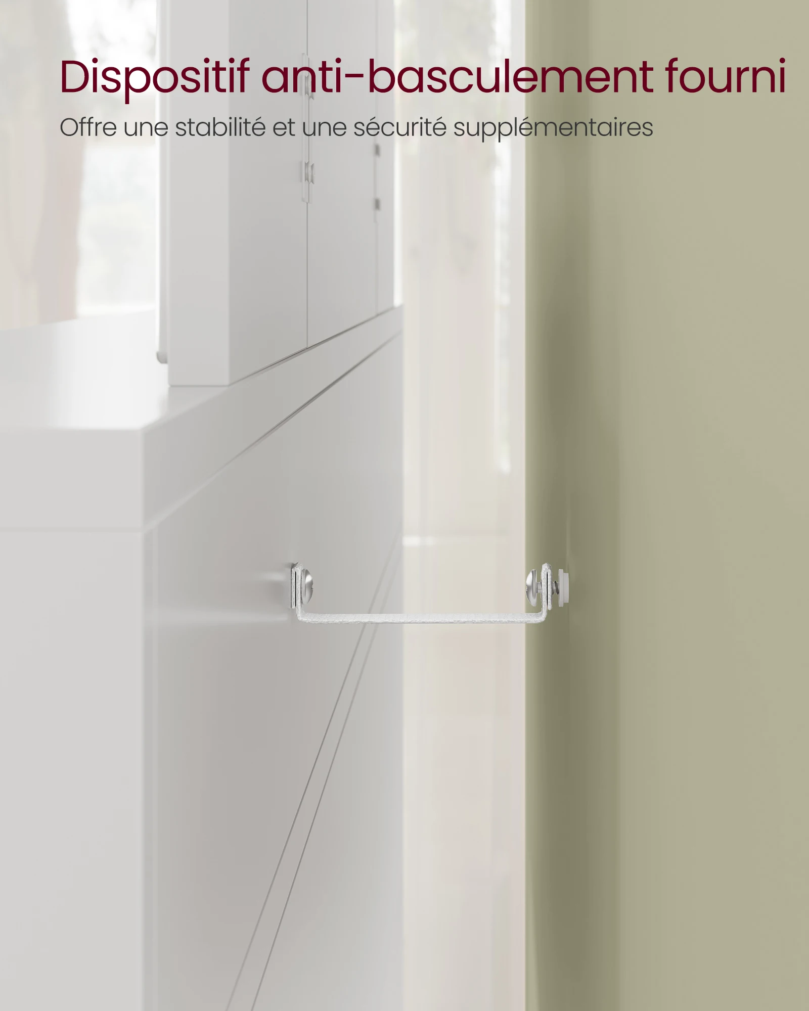 Vue des deux tiroirs spacieux de la coiffeuse pour un rangement organisé