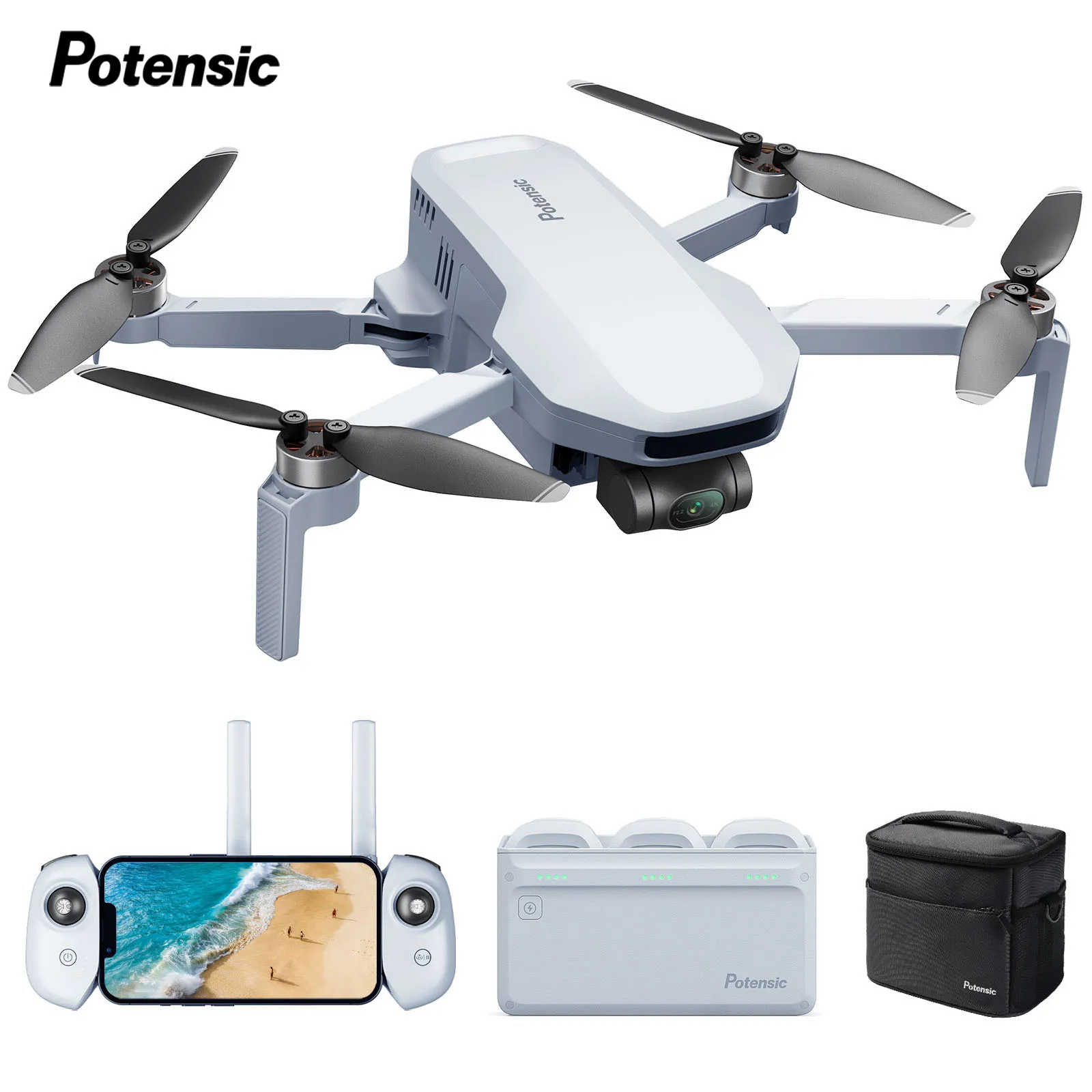 Drone Potensic ATOM volant au-dessus d