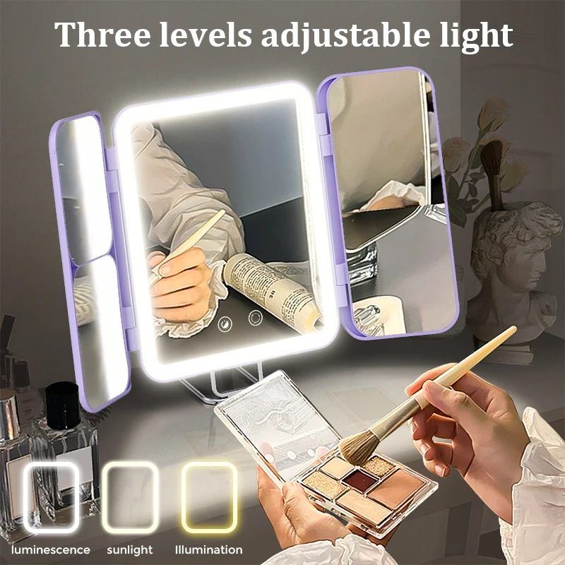 Panneaux grossissants du miroir de maquillage 1X 3X 7X