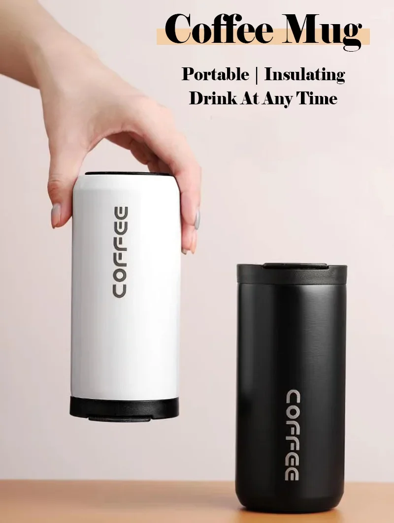 Mug Thermique Café Acier Inoxydable 400ml - Anti-fuite & Portable Mug thermique portable dans la main