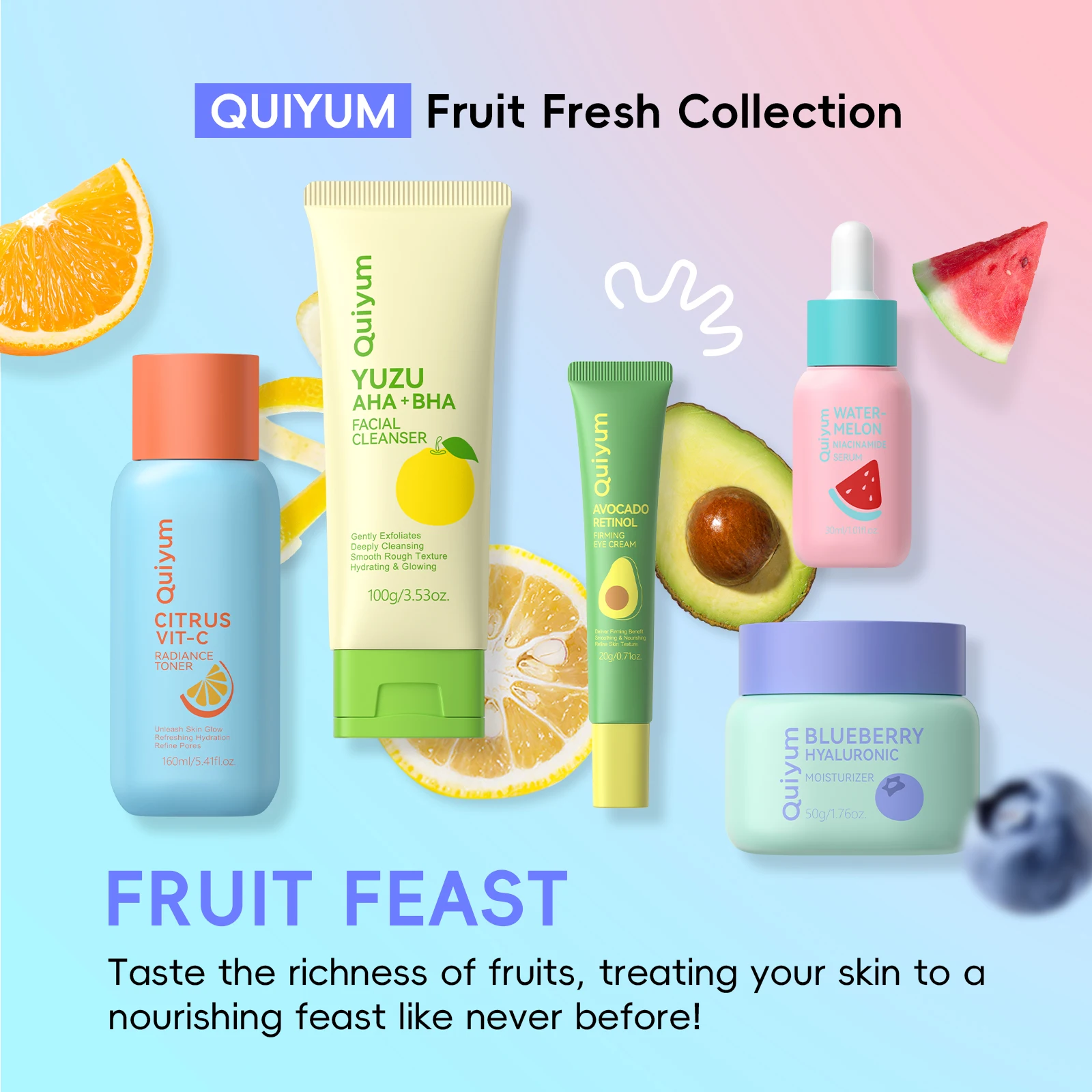 Nettoyant visage Yuzu AHA QUIYUM