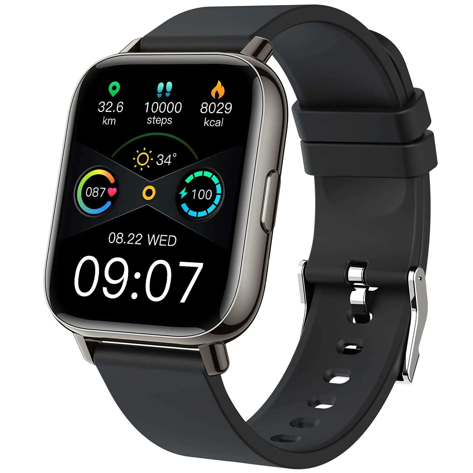 Montre Connectée Fitness Nerunsa - Suivi Santé & Activité 1.69'' Fonctionnalités fitness de la montre connectée