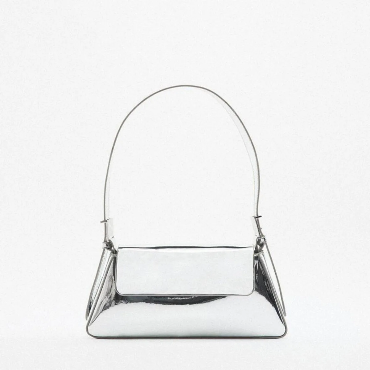 Sac Bandoulière Noir à Rabat Femme - Pochette Carrée Chic Quotidien Intérieur organisé d