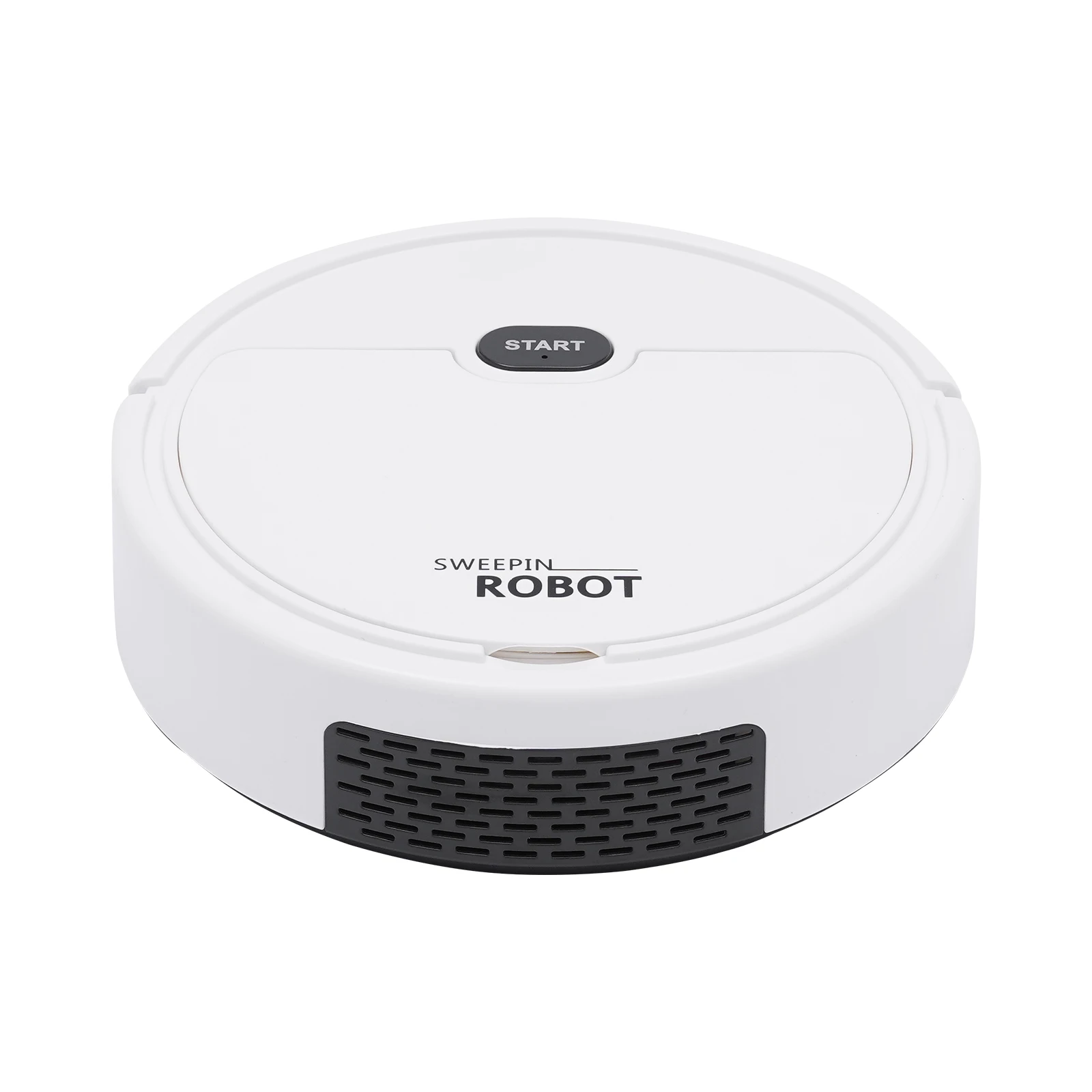 Robot Aspirateur Laveur 3-en-1 - Intelligent Sols & Tapis Robot aspirateur laveur nettoyant un sol, laissant une trace propre derrière lui