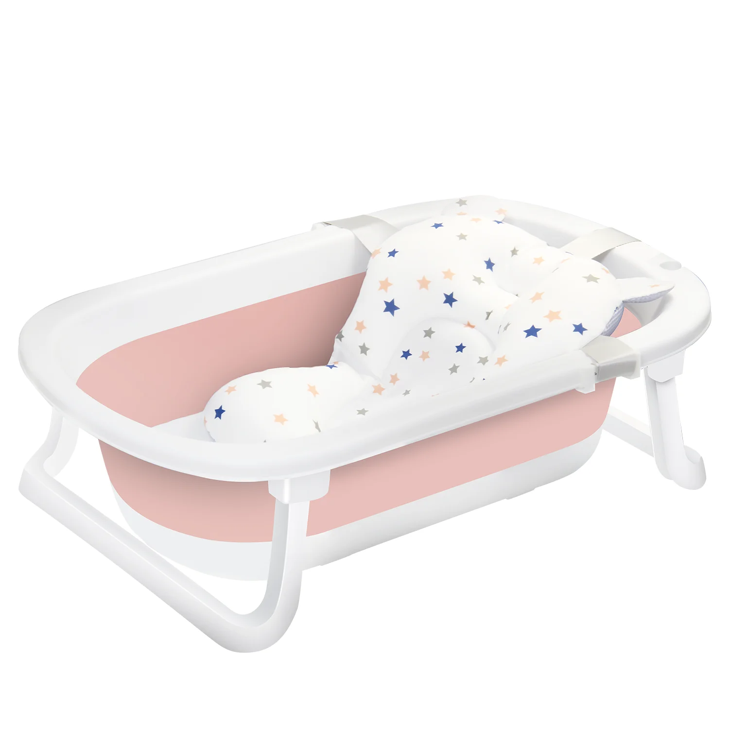 Baignoire Bébé Pliable & Portable - Confort et Sécurité 0-24 Mois Baignoire bébé multifonctionnelle avec accessoires de bain