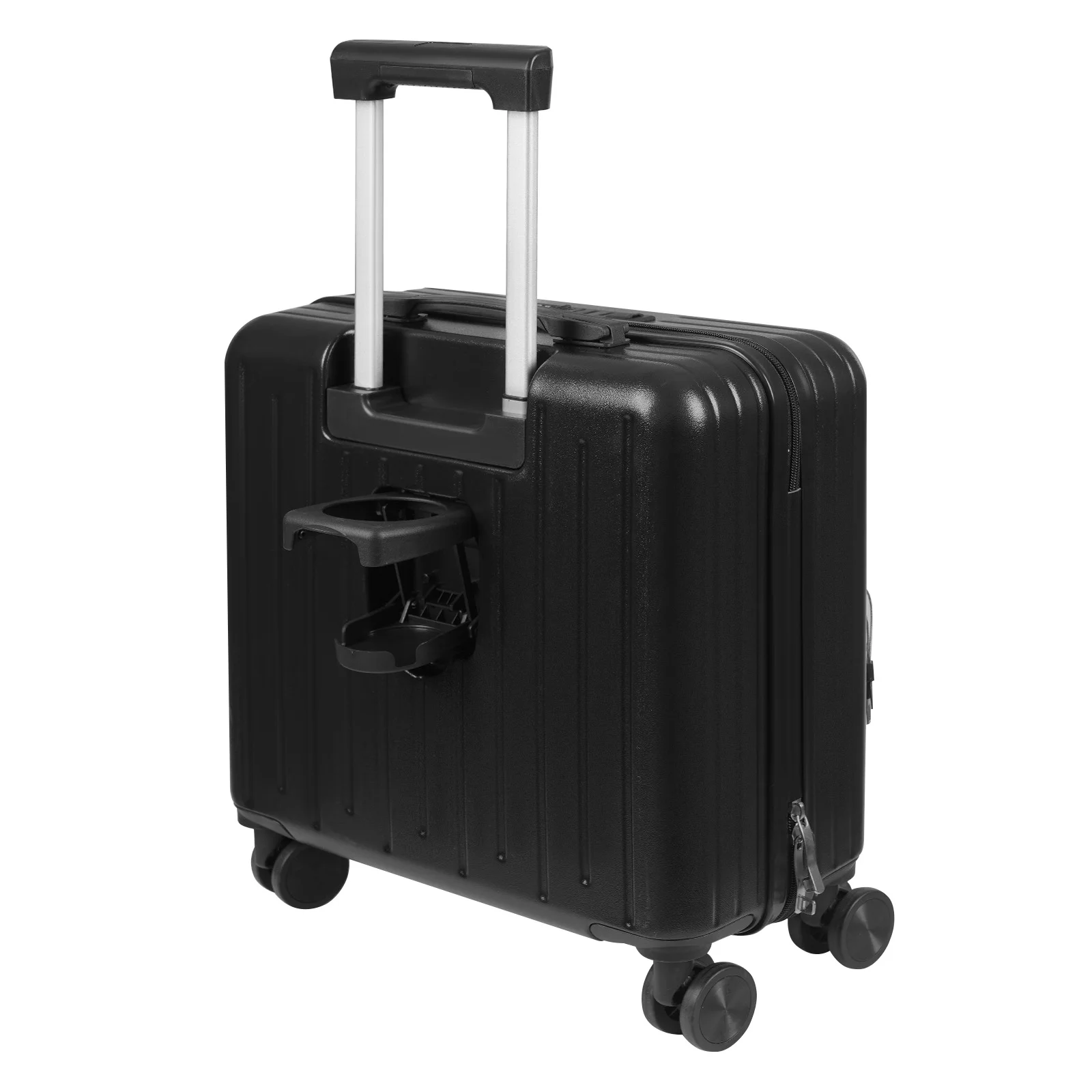 Valise Cabine 18" Ouverture Frontale - USB & Antivol Voyage Roues spinner multidirectionnelles d