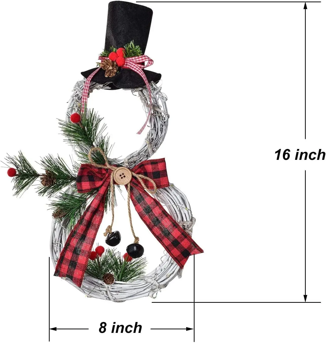 Couronne de Noël illuminée sur une porte d'entrée