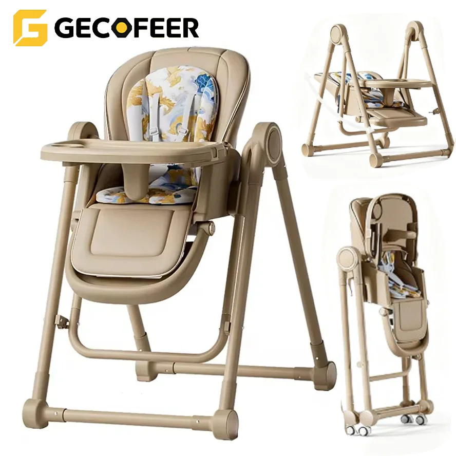 Chaise haute bébé GECOFEER avec enfant à table