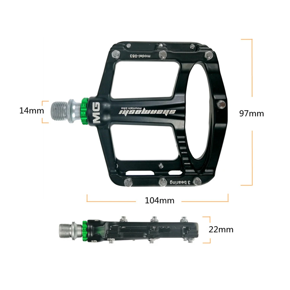 Détail des picots de grip des pédales vélo