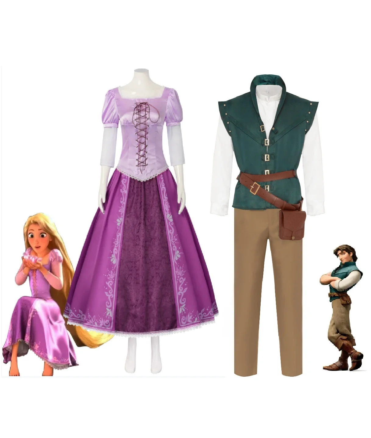 Costume complet Flynn Ryder cosplay de face