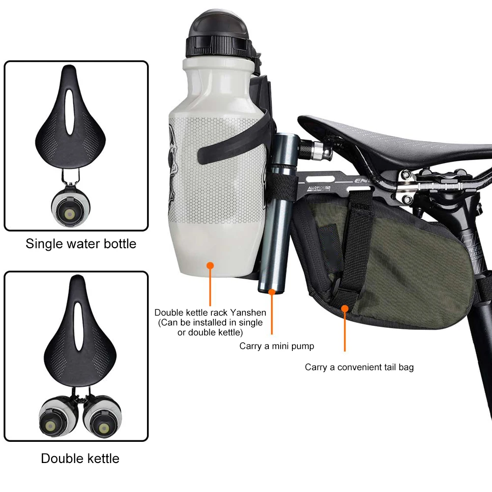 Vue d'ensemble du support de porte-bidon en alliage d'aluminium