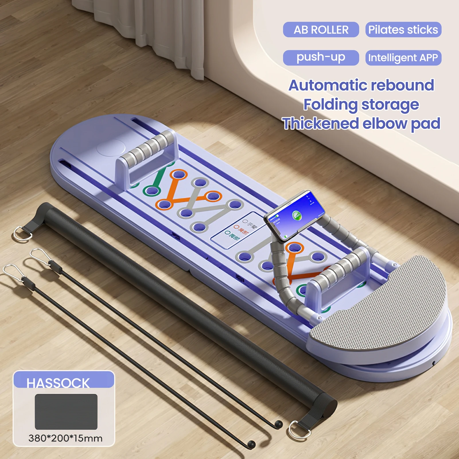 Personne utilisant la planche de pompes pour un exercice des triceps