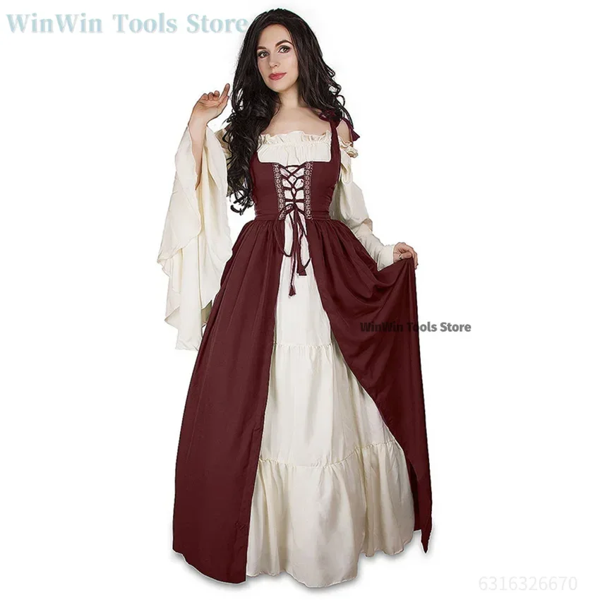 Femme portant robe costume cosplay Halloween
