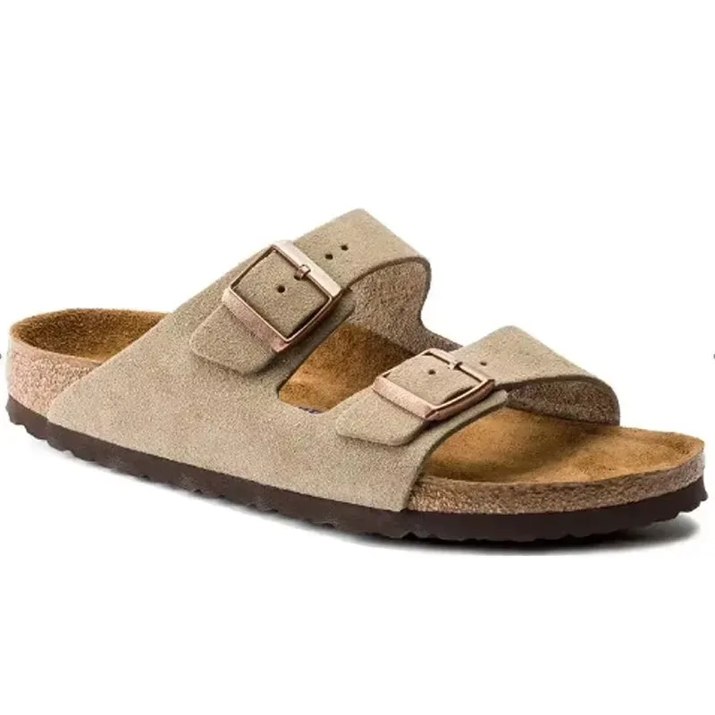 Sandales mules en cuir véritable pour homme et femme