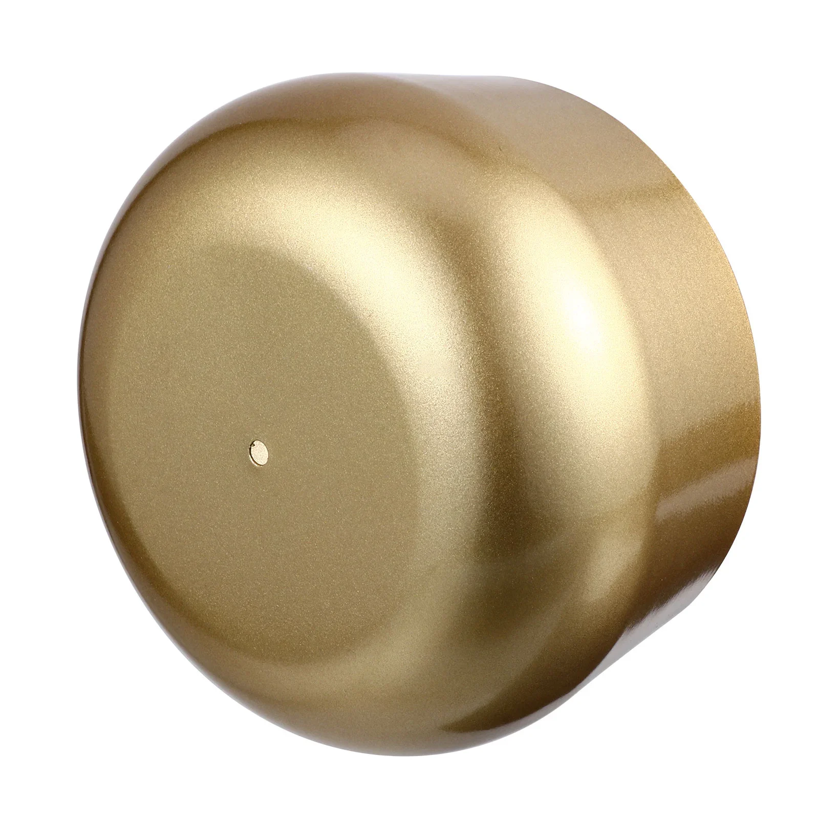 Pot de fleur doré en fer forgé avec plante luxuriante