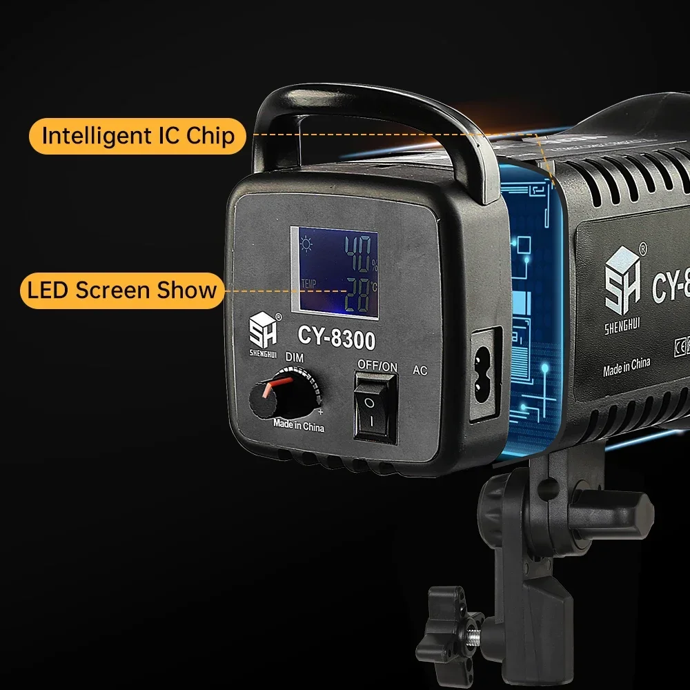 Lumière vidéo LED avec accessoires Bowens