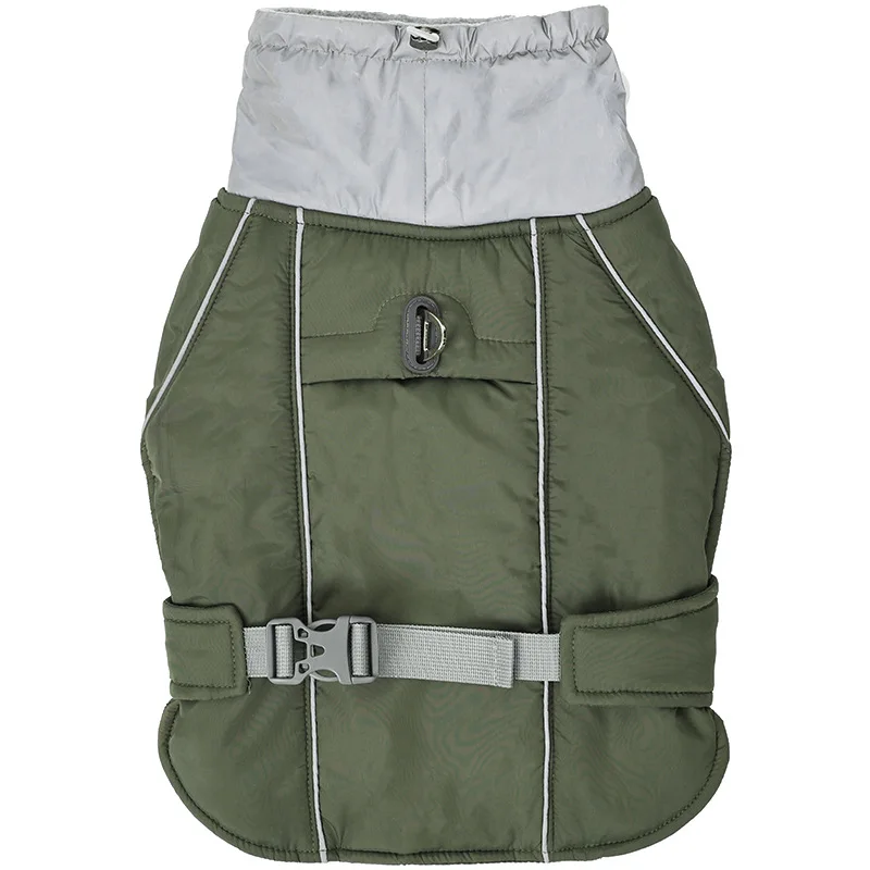 Veste de chien en plusieurs couleurs, montrant les options de style