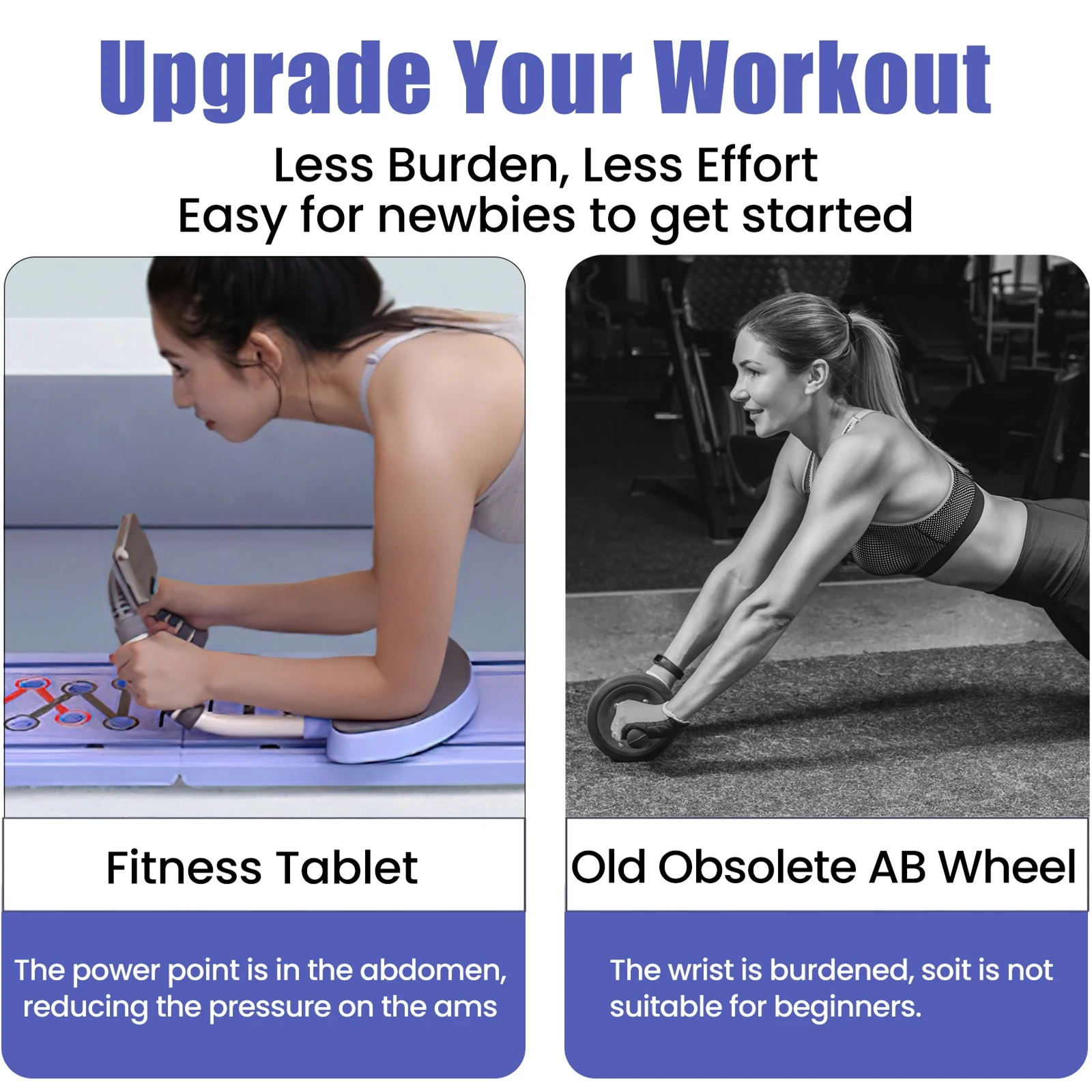 Illustrations des différentes prises et muscles ciblés avec la planche de pompes