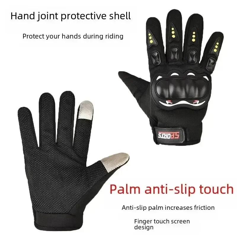 Homme portant des gants de protection pour sport outdoor