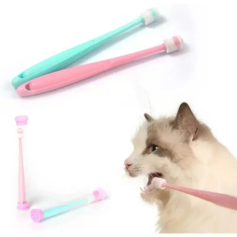 Brosse à dents silicone 360 degrés pour chiens et chats