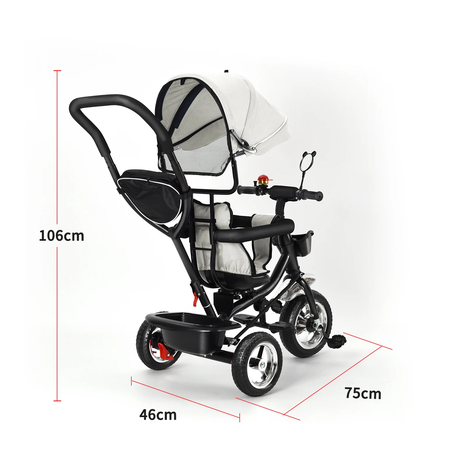 Siège de tricycle confortable et respirant