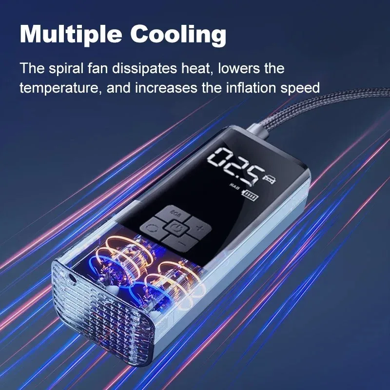 Gonfleur compact avec écran d'affichage