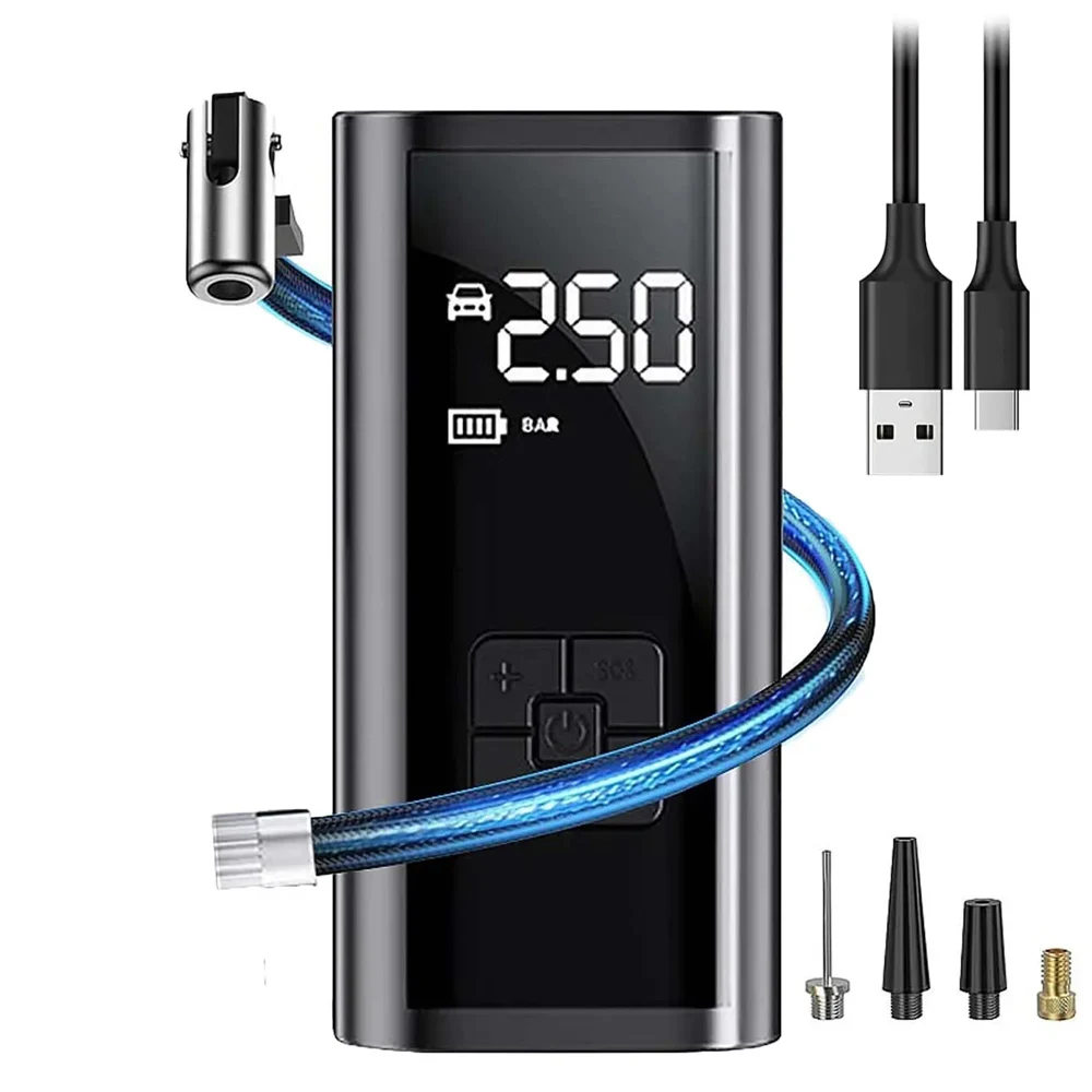 Gonfleur électrique compact pour voiture et vélo