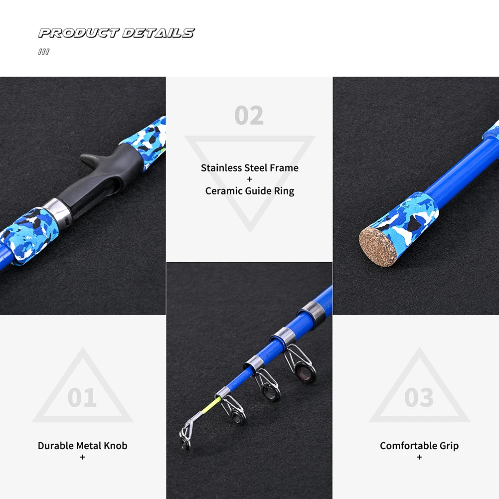 Poignée ergonomique de la canne à pêche enfant