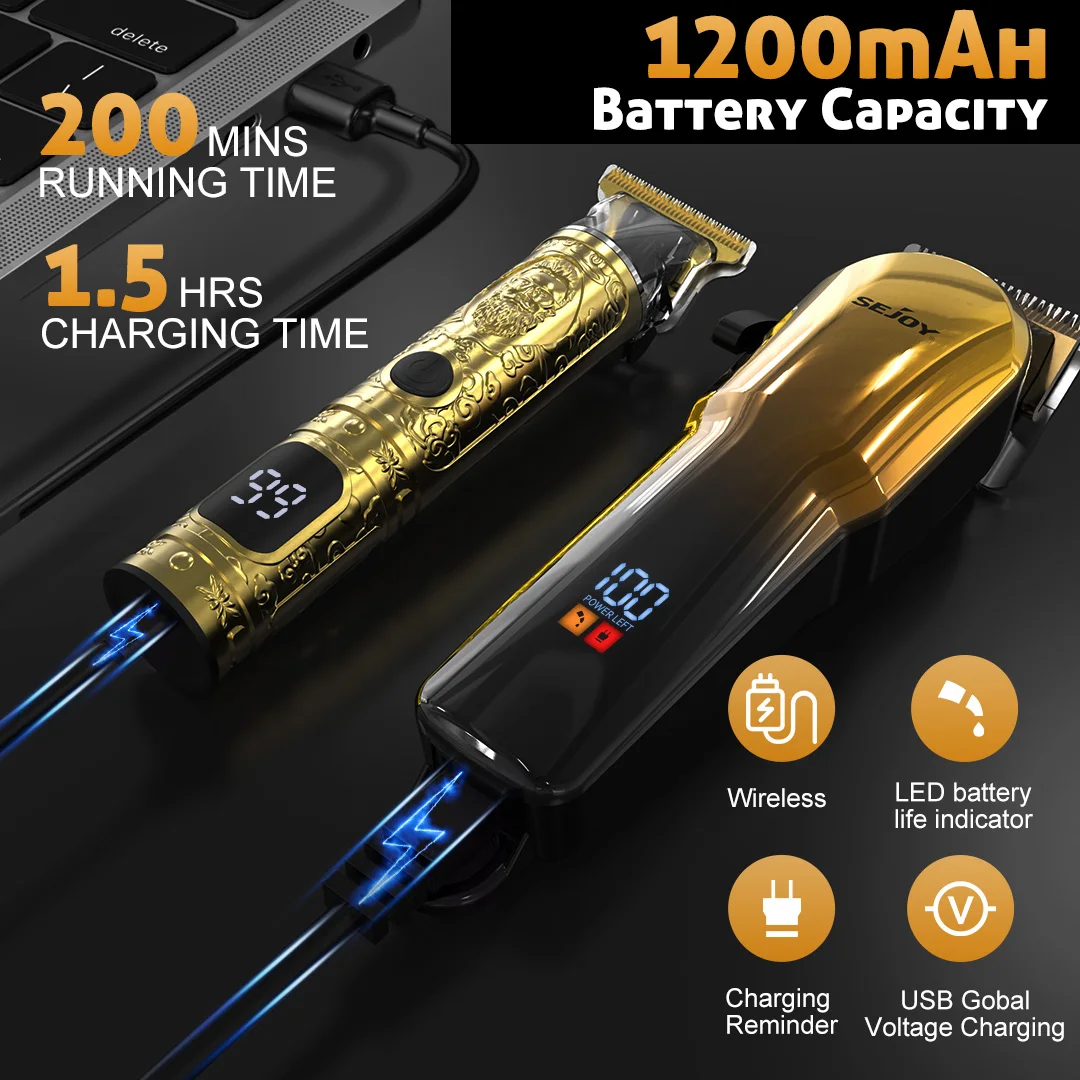 Écran LCD affichant le niveau de batterie des tondeuses