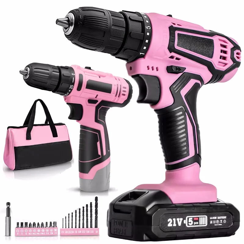 Perceuse visseuse sans fil en action pour le bricolage