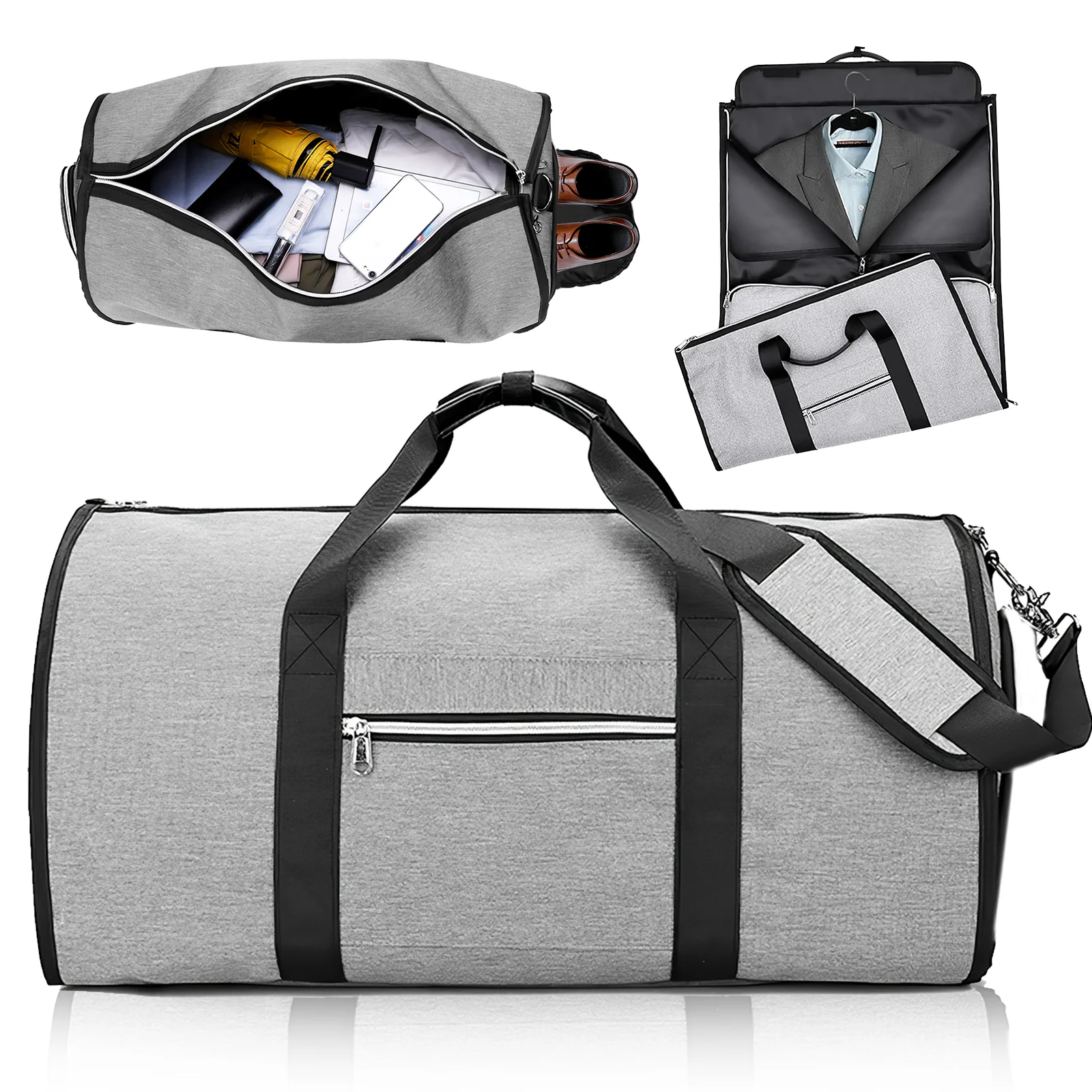 Sac de voyage convertible ouvert