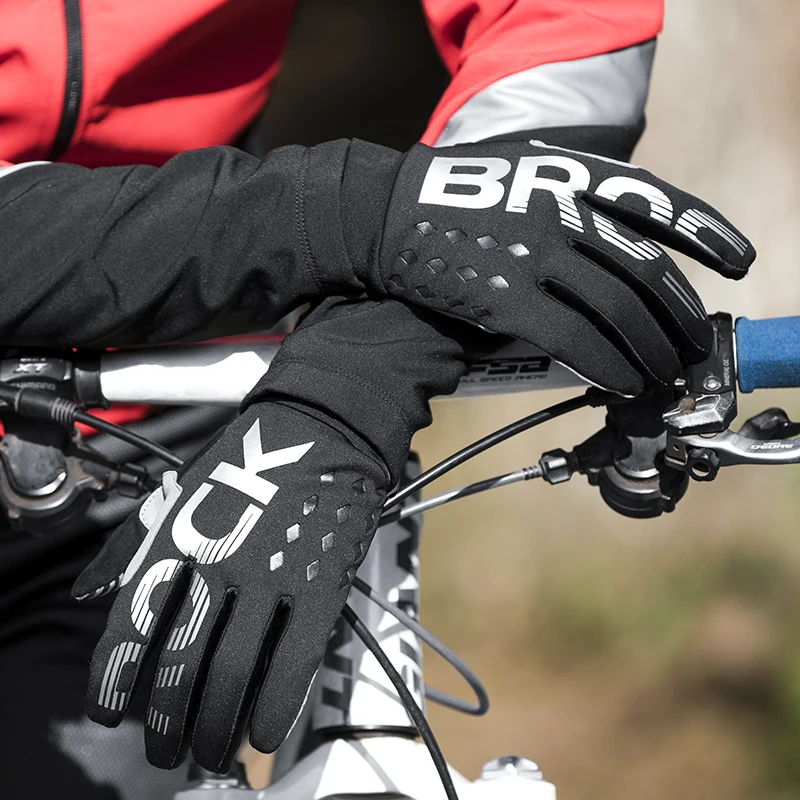 Détail du grip et du matériau des gants vélo ROCKBROS