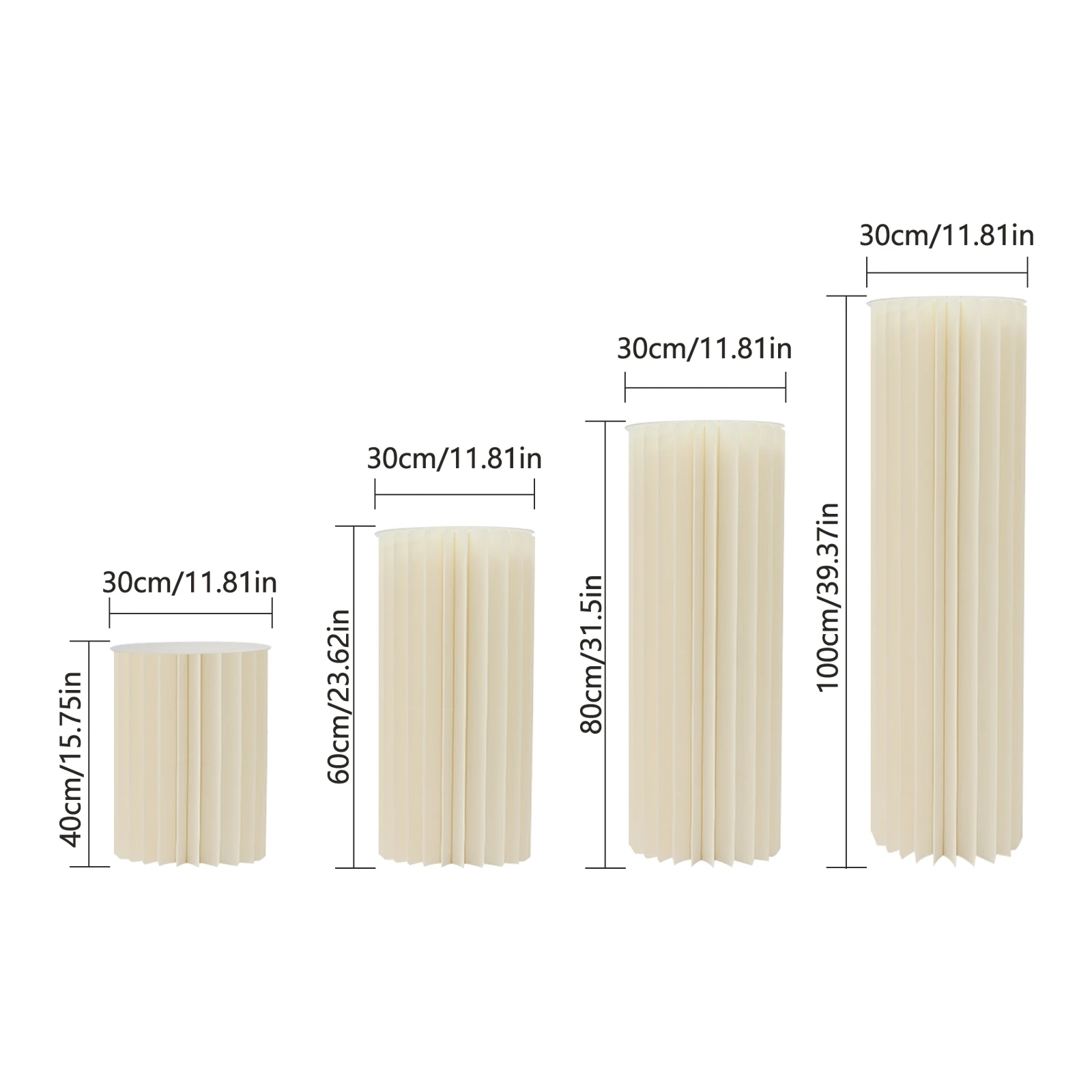 Détail de la structure en nid d'abeille des colonnes décoratives