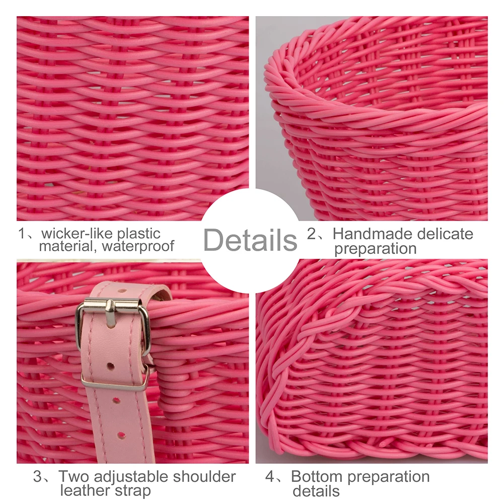 Panier vélo sur guidon de bicyclette en balade