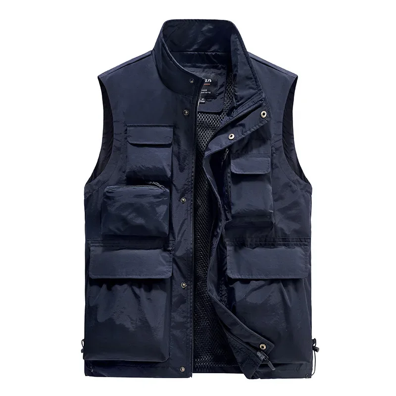 Gilet homme de couleur unie avec fermeture éclair