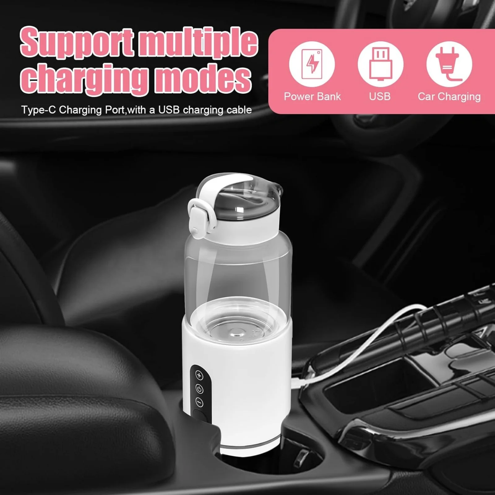 Biberon chauffant en utilisation avec un bébé