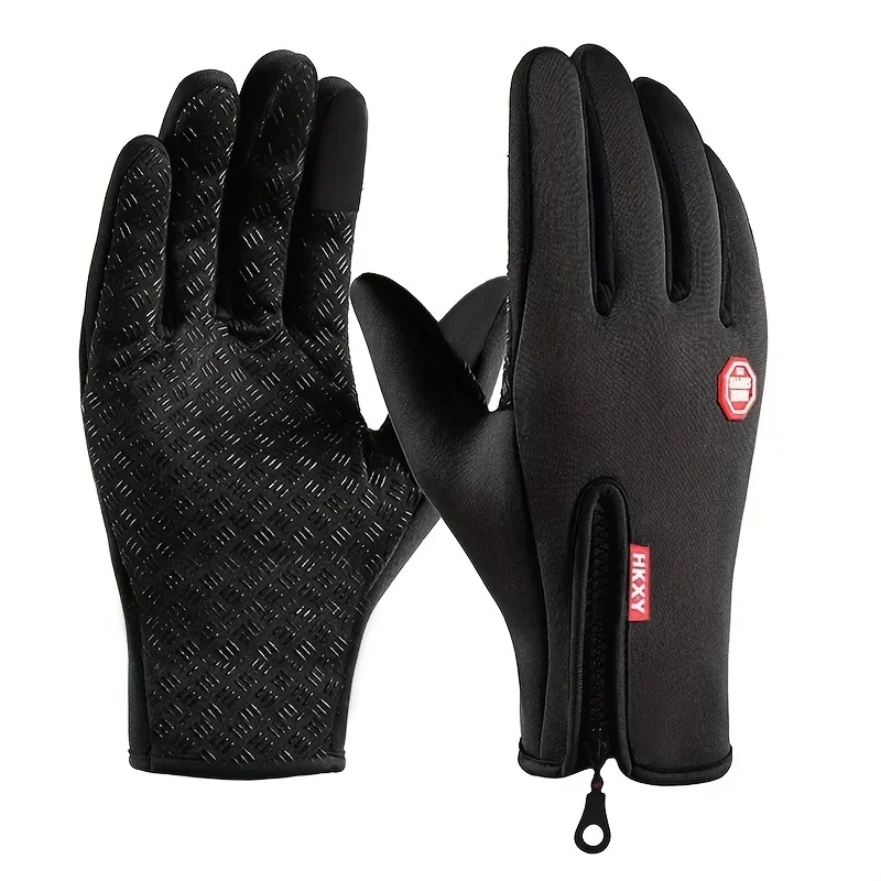 Vue d'ensemble des gants de vélo avec motif uni