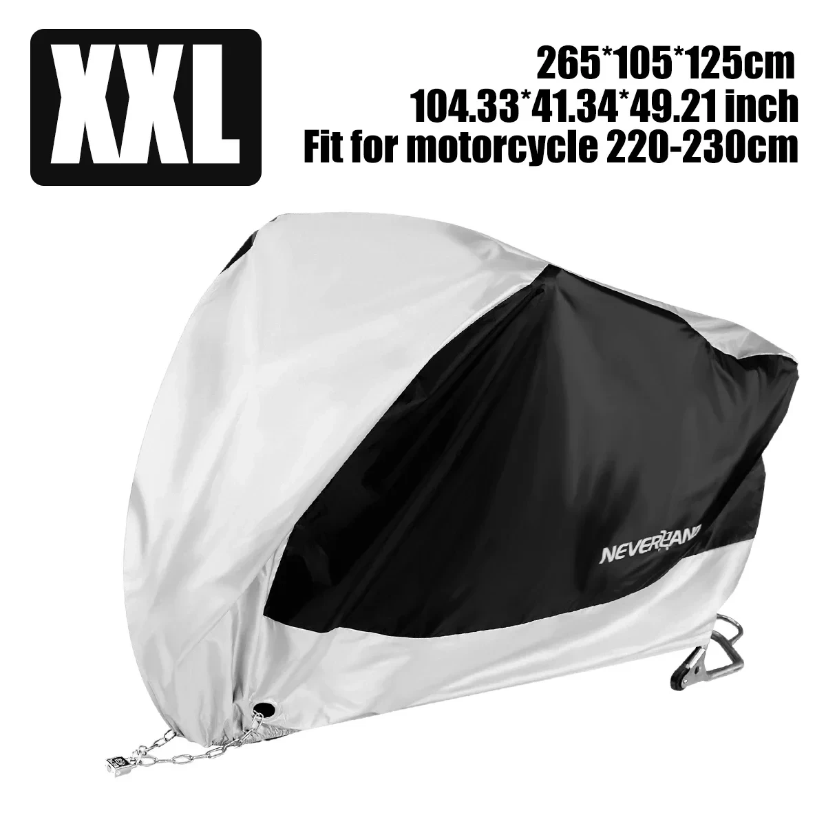 Détail ourlet élastique housse de protection moto