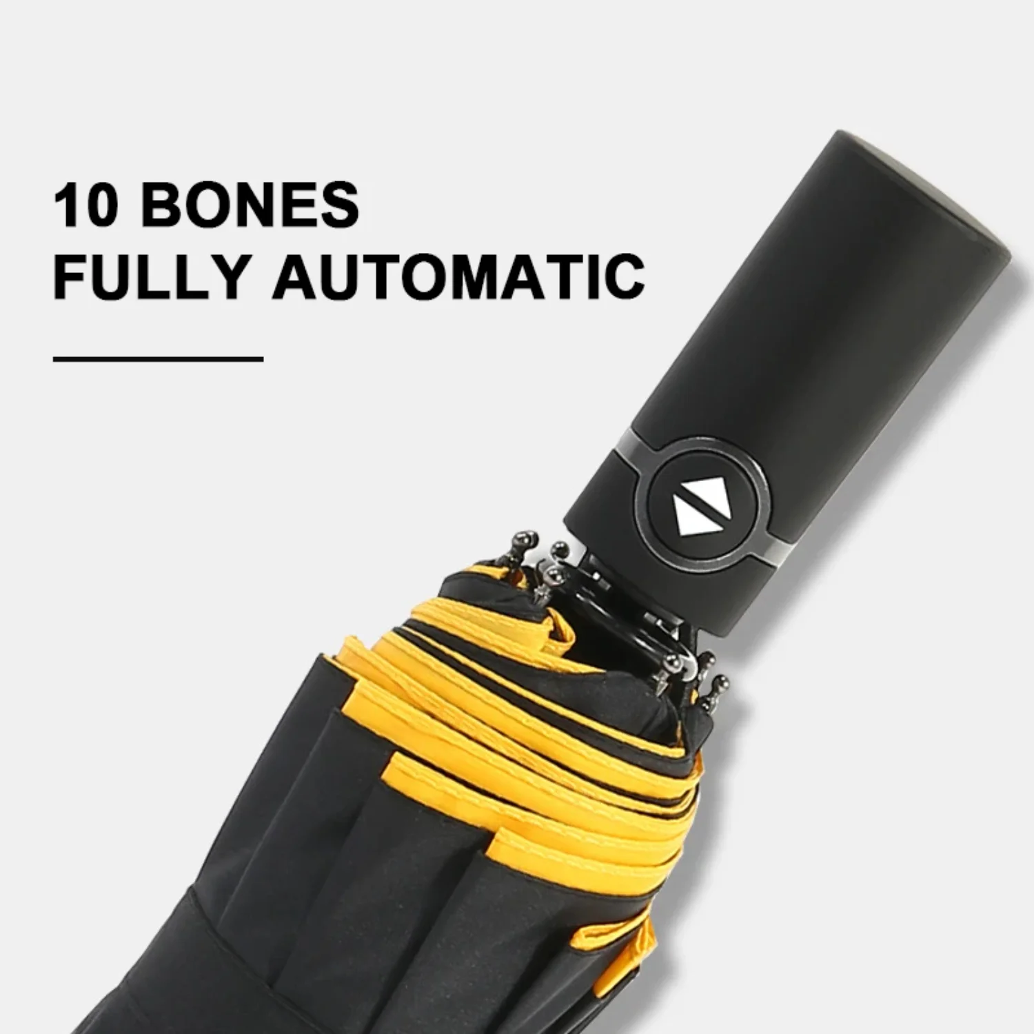 Gros plan sur les baleines renforcées du parapluie