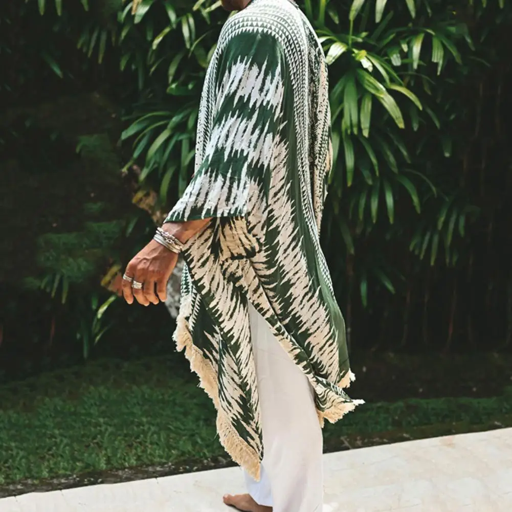 Poncho homme réversible, idéal pour l'été et l'automne