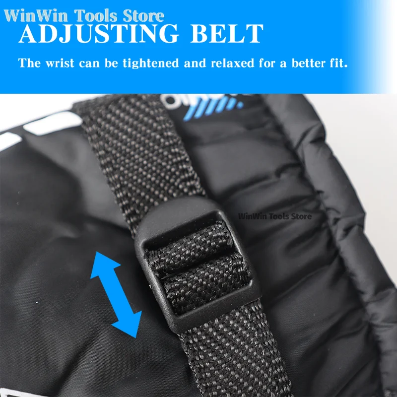 Gants multisports portés lors d'une activité outdoor en hiver