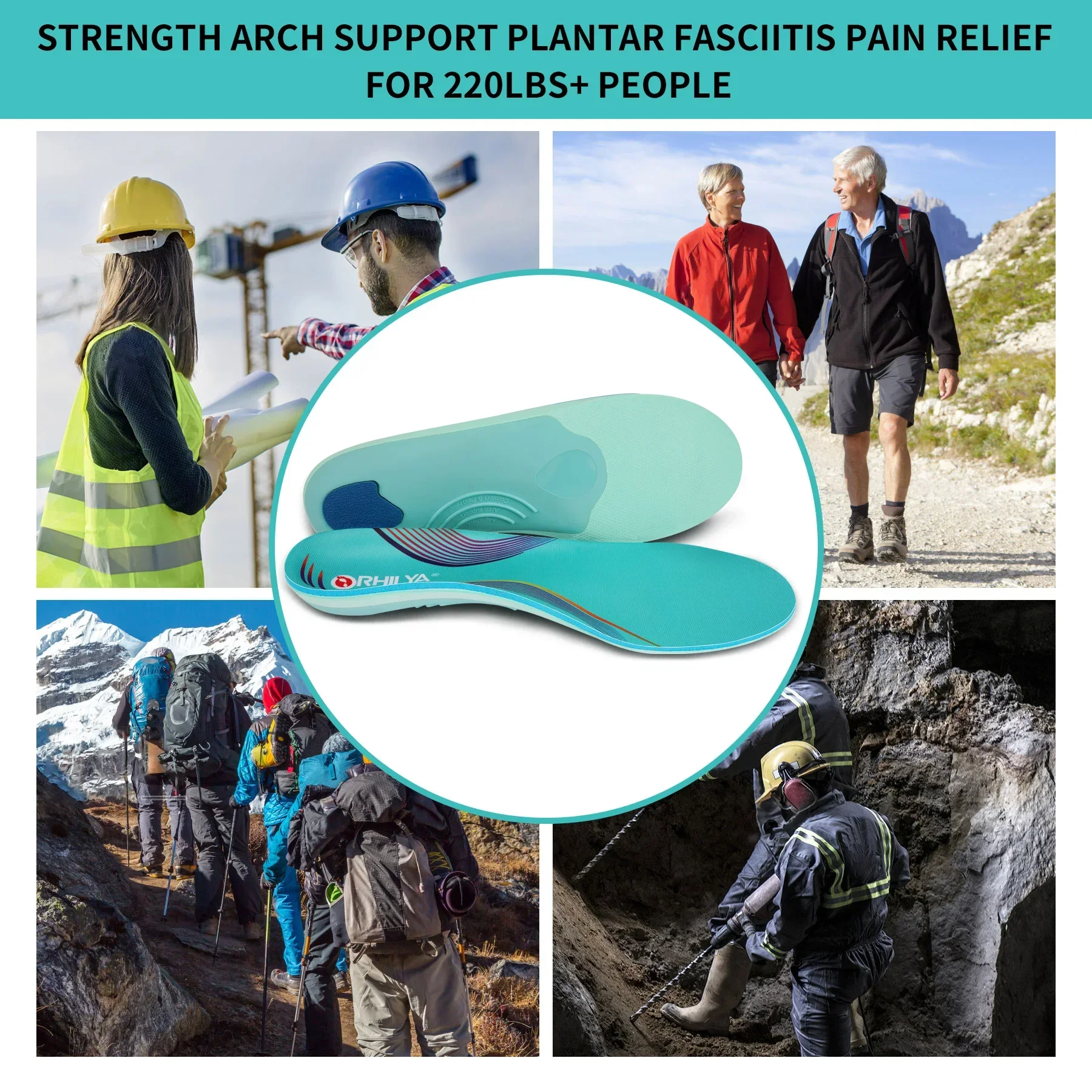 Semelles découpables insérées dans une chaussure de sport