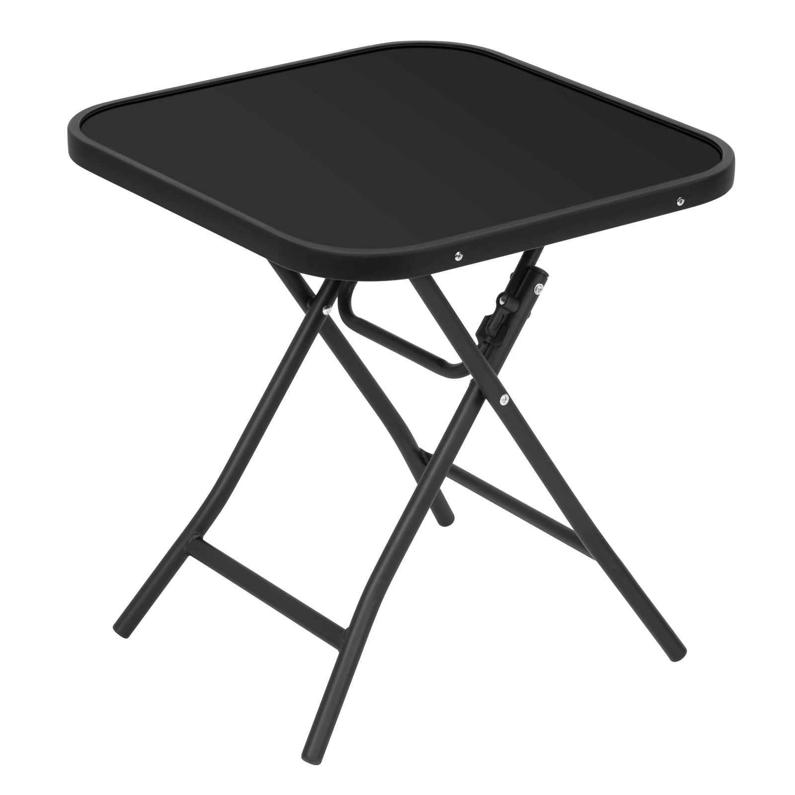 Table pliante en verre trempé pour jardin